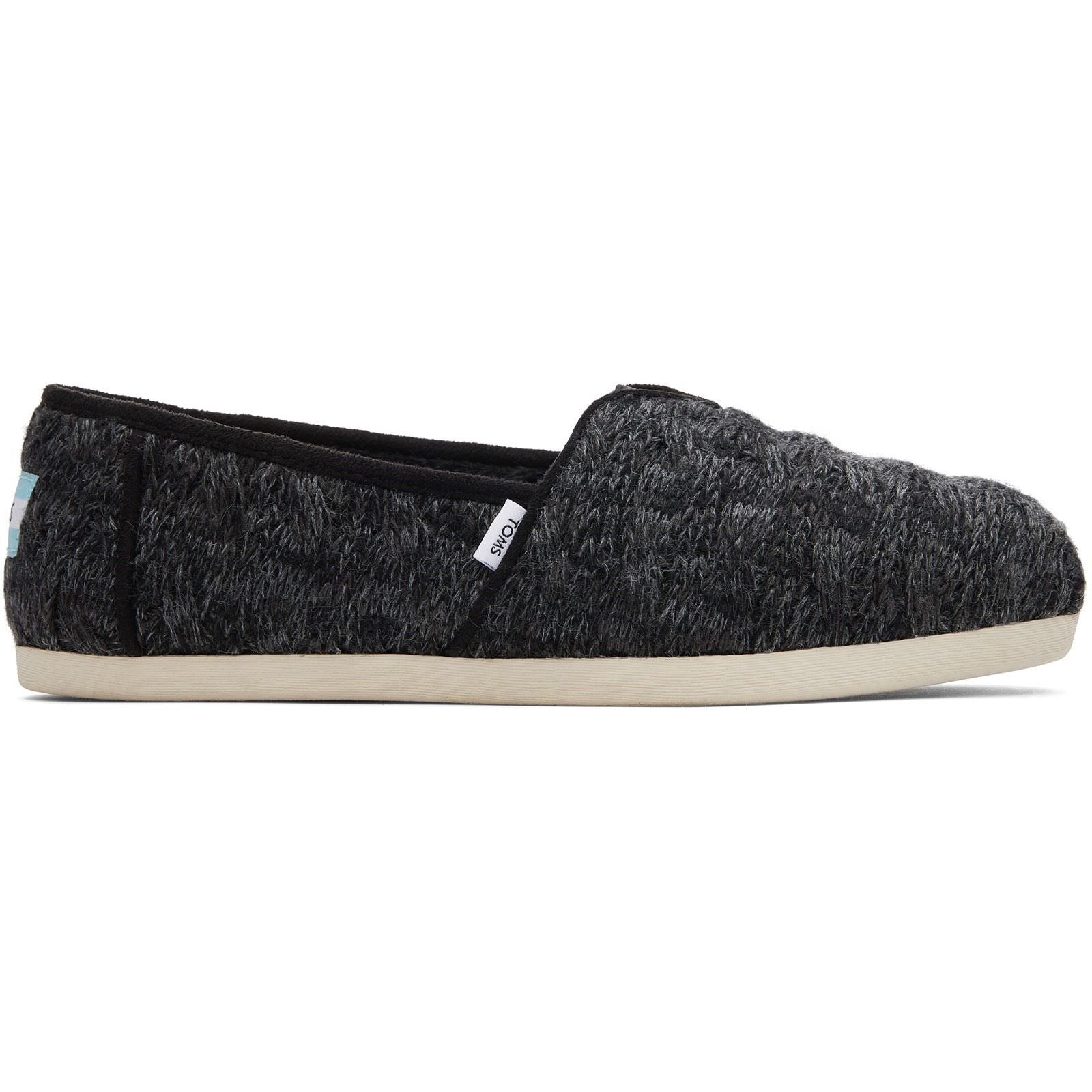 TOMS Alpargata Cloudbound Chaussons Noirs En Polyester Pour Femmes