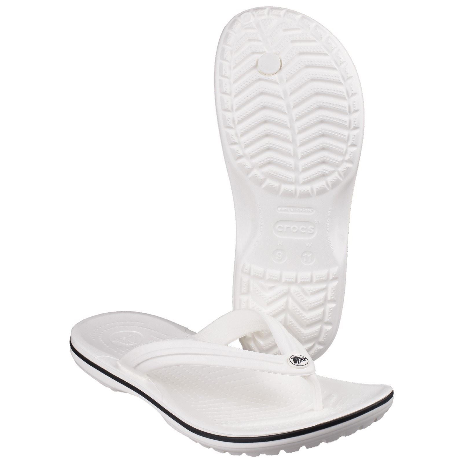 Crocs Crocband Flip croslite caoutchouc blanc pantoufles