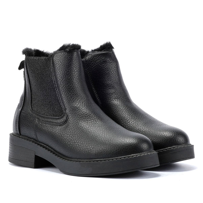 Blowfish Malibu Vera Cozy Bottes noires pour femmes en similicuir.