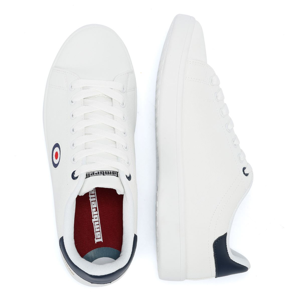 Lambretta Pinball 2 Baskets Blanches Pour Hommes