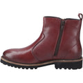 Hush Puppies Grace Zip Bottes En Daim Bordeaux Pour Femmes