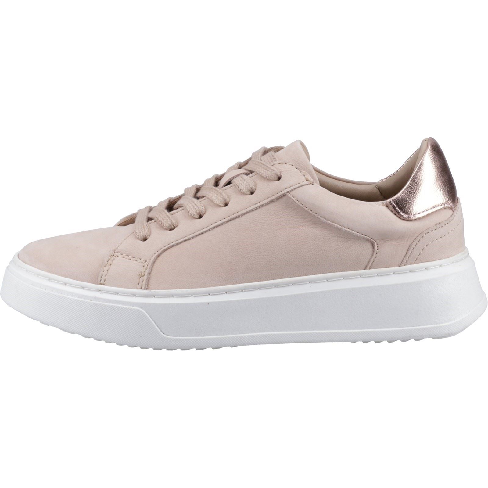 Hush Puppies Camille Baskets En Cuir Rose Pour Femme