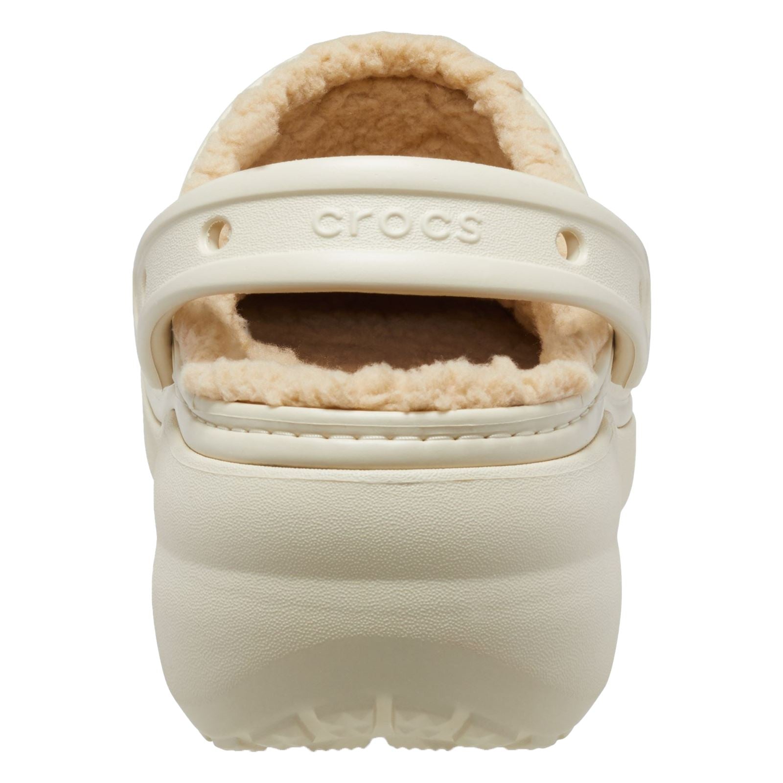 Crocs Classic Platform Lined Sabots en os pour Femmes en Thermoplastique