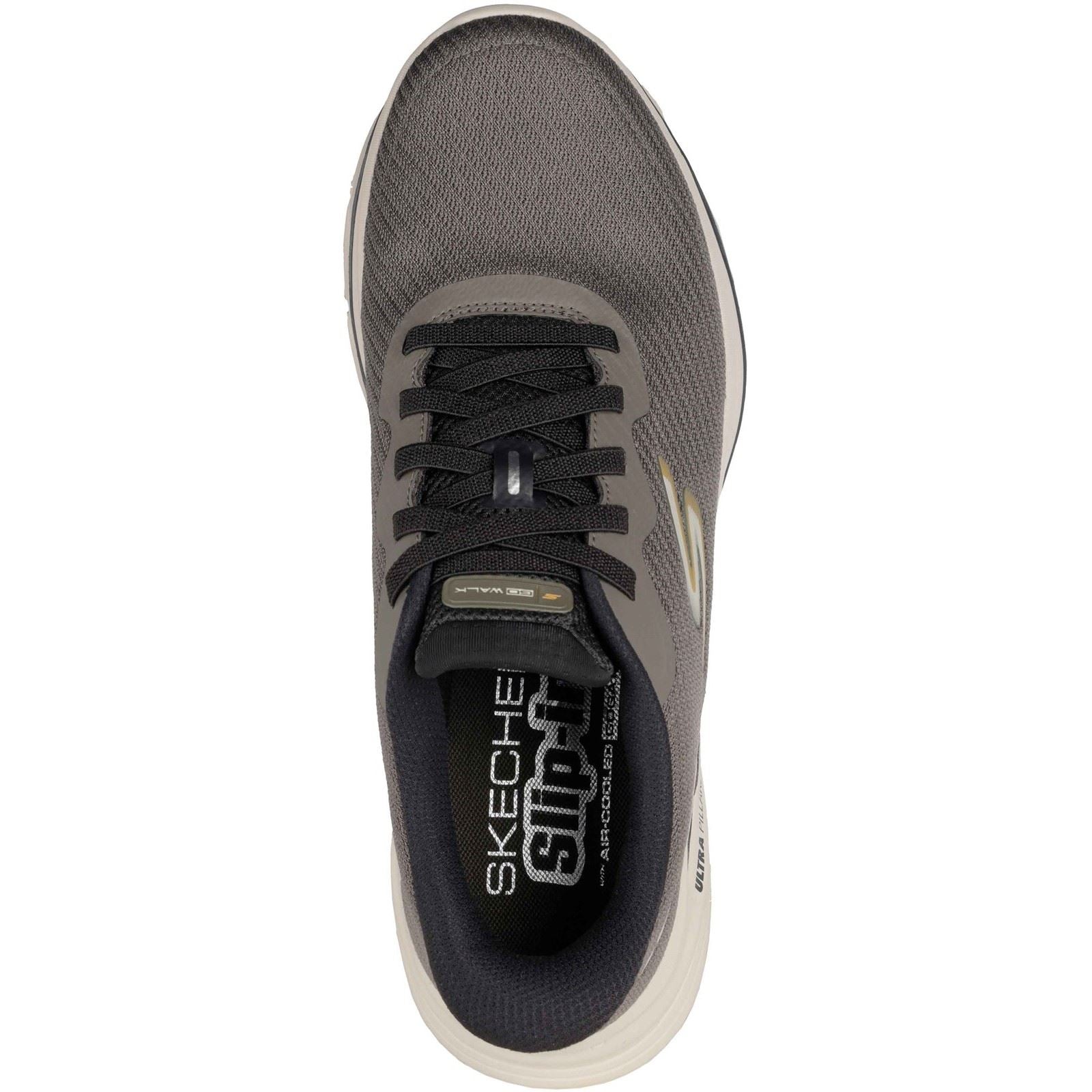 Skechers GO WALK 8 Pate Baskets Taupe Pour Hommes En Textile