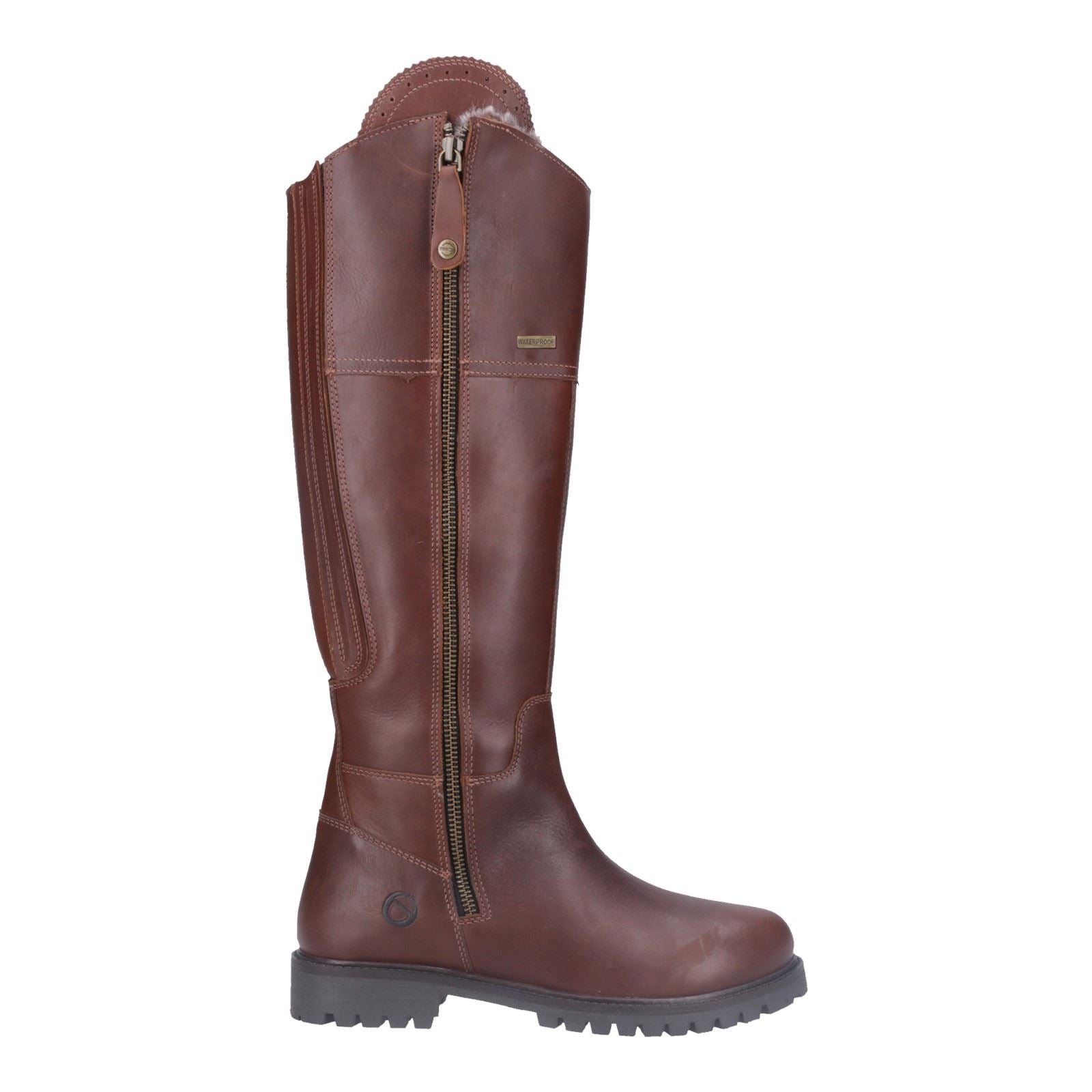 Cotswold Oldachre Bottes En Cuir Marron Pour Femmes