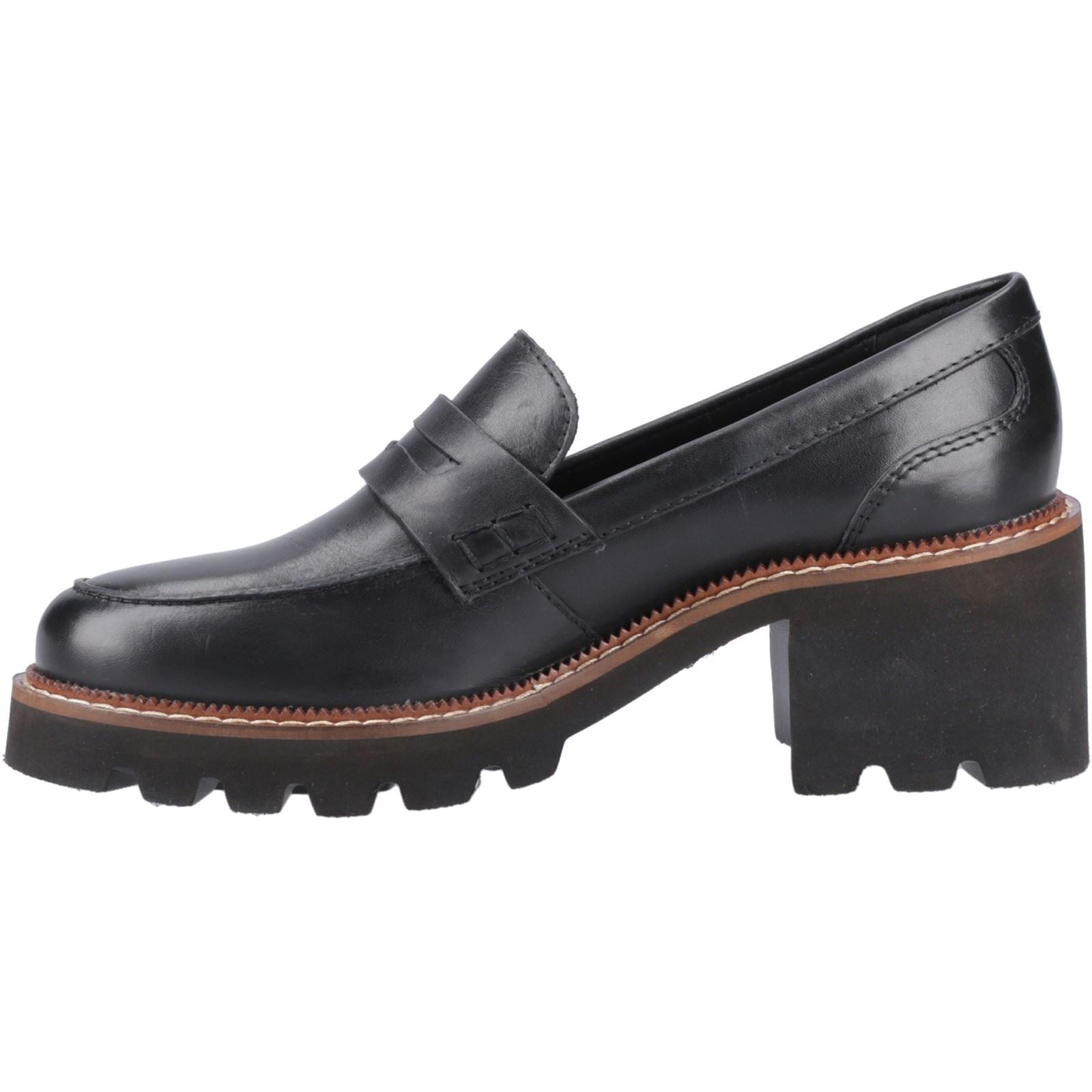 Hush Puppies Giavanna Mocassins Noirs Pour Femmes En Cuir