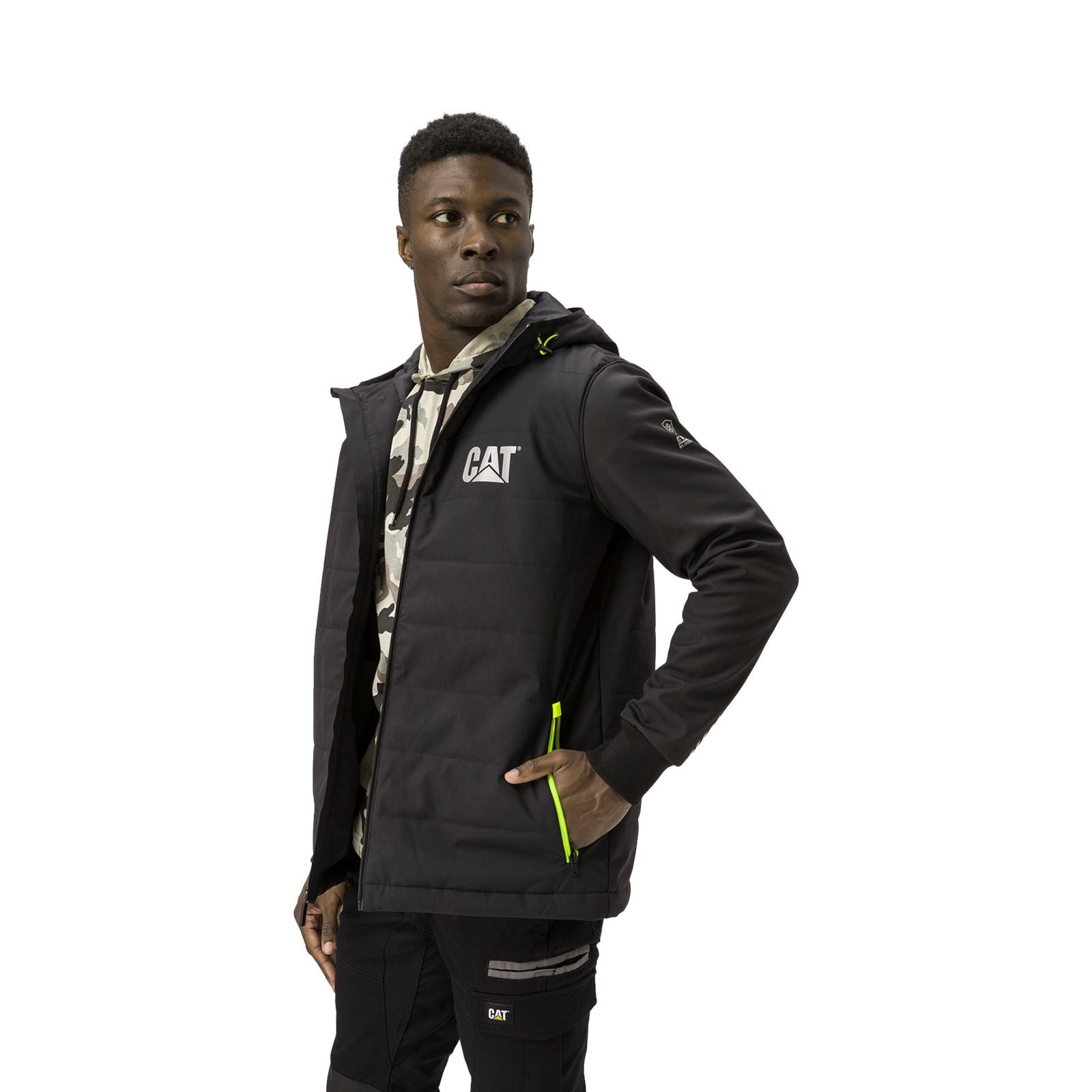 Caterpillar Tech Hybrid Veste Noire Pour Homme