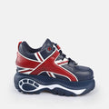 Buffalo 1339-14 Chaussures De Sport En Cuir Bleu Pour Femmes