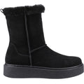 Hush Puppies Becca Mid Femmes Bottes Noires En Suède
