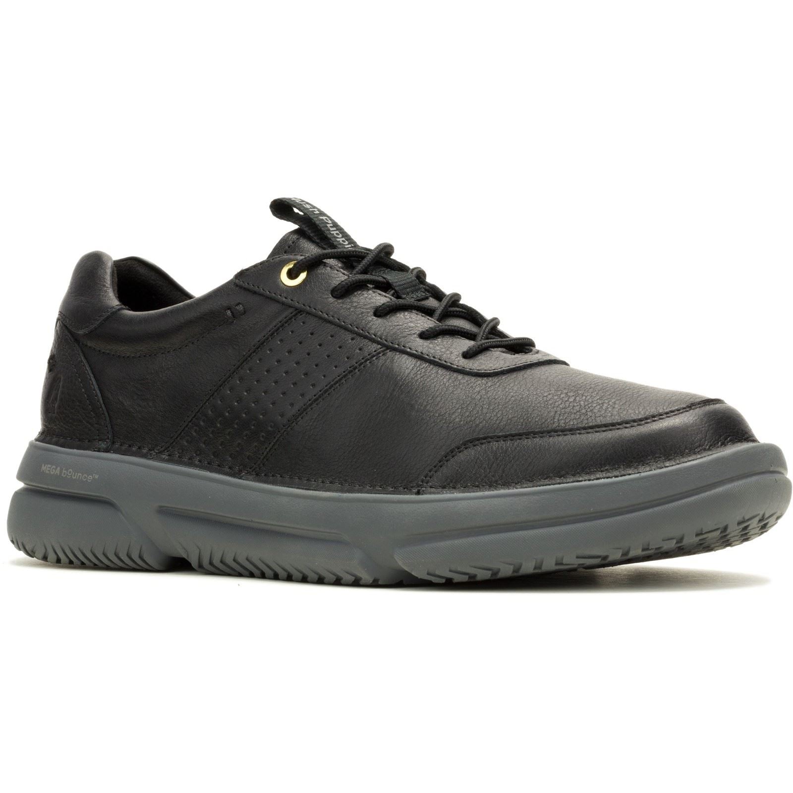 Hush Puppies Baylor Baskets En Cuir Noir Pour Hommes