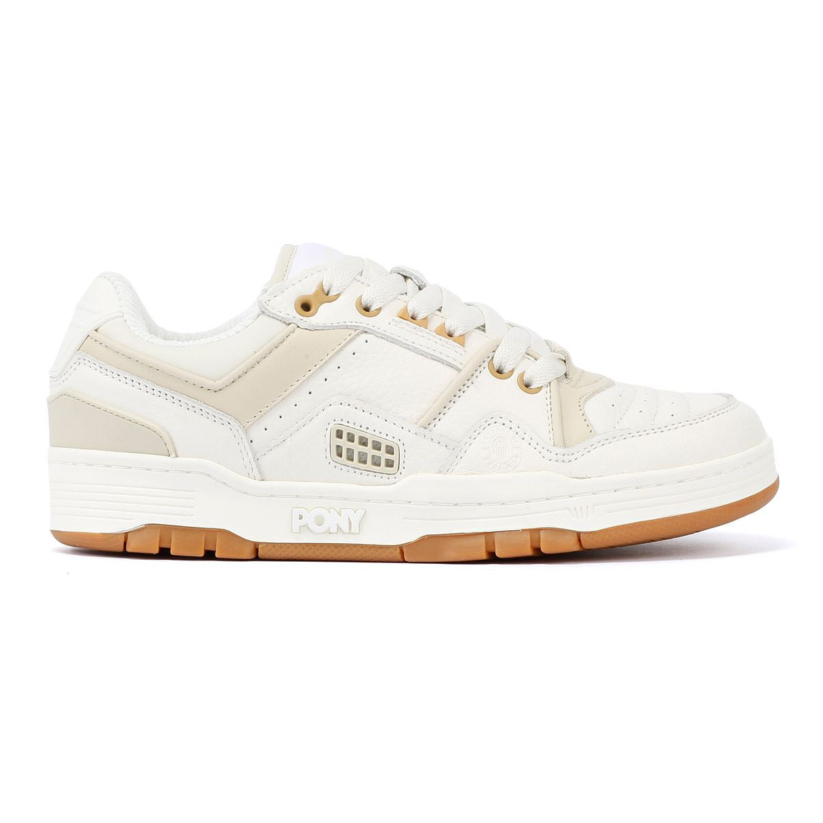 Pony M_100 Low Des Baskets/Écru Blanches En Cuir
