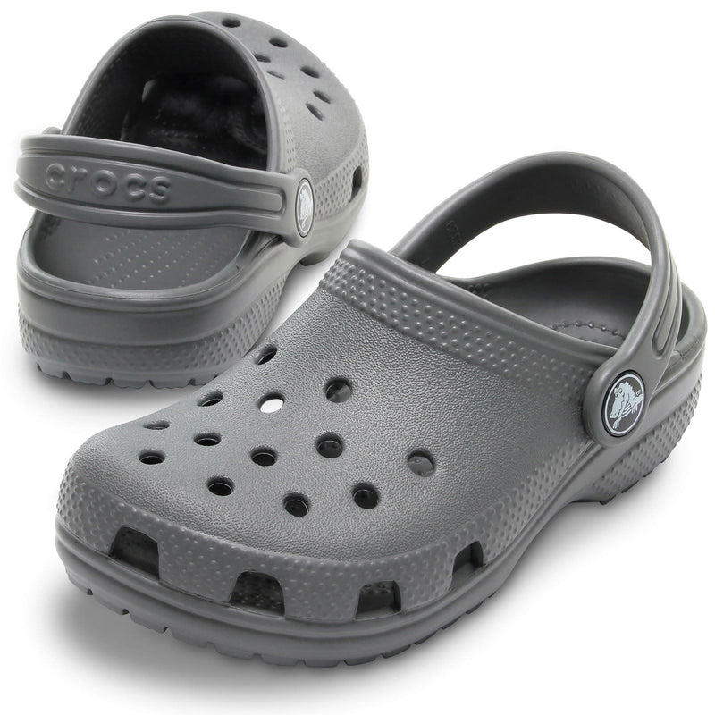 Crocs Toddler Classic Croslite Caoutchouc Gris Ardoise Mocassins