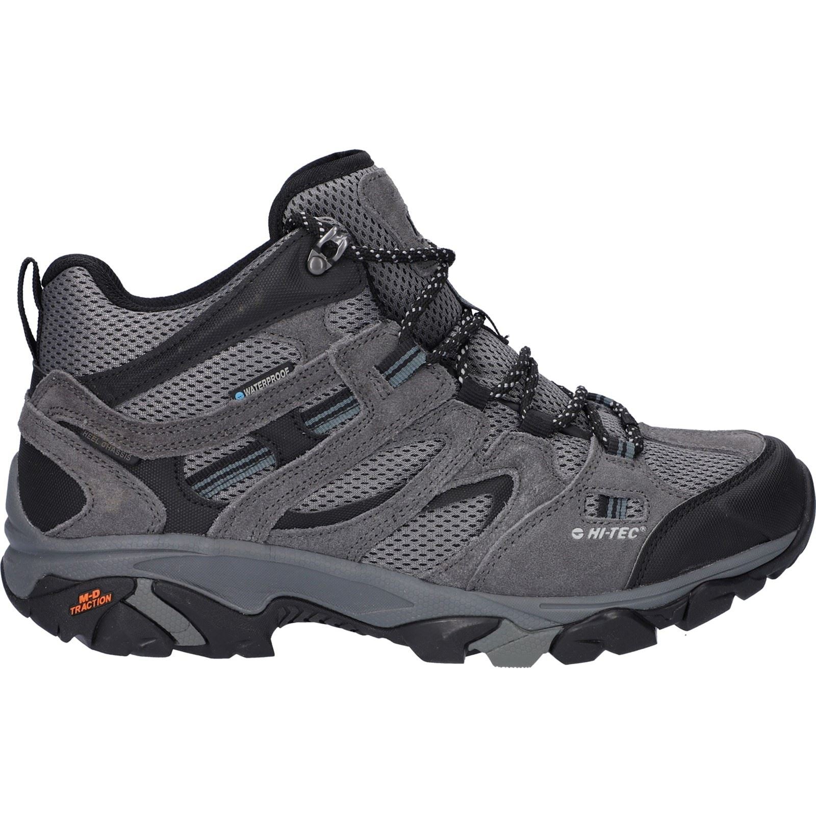Hi-Tec Apex Lite Mid Bottes De Randonnée Grises Pour Homme En Polyester