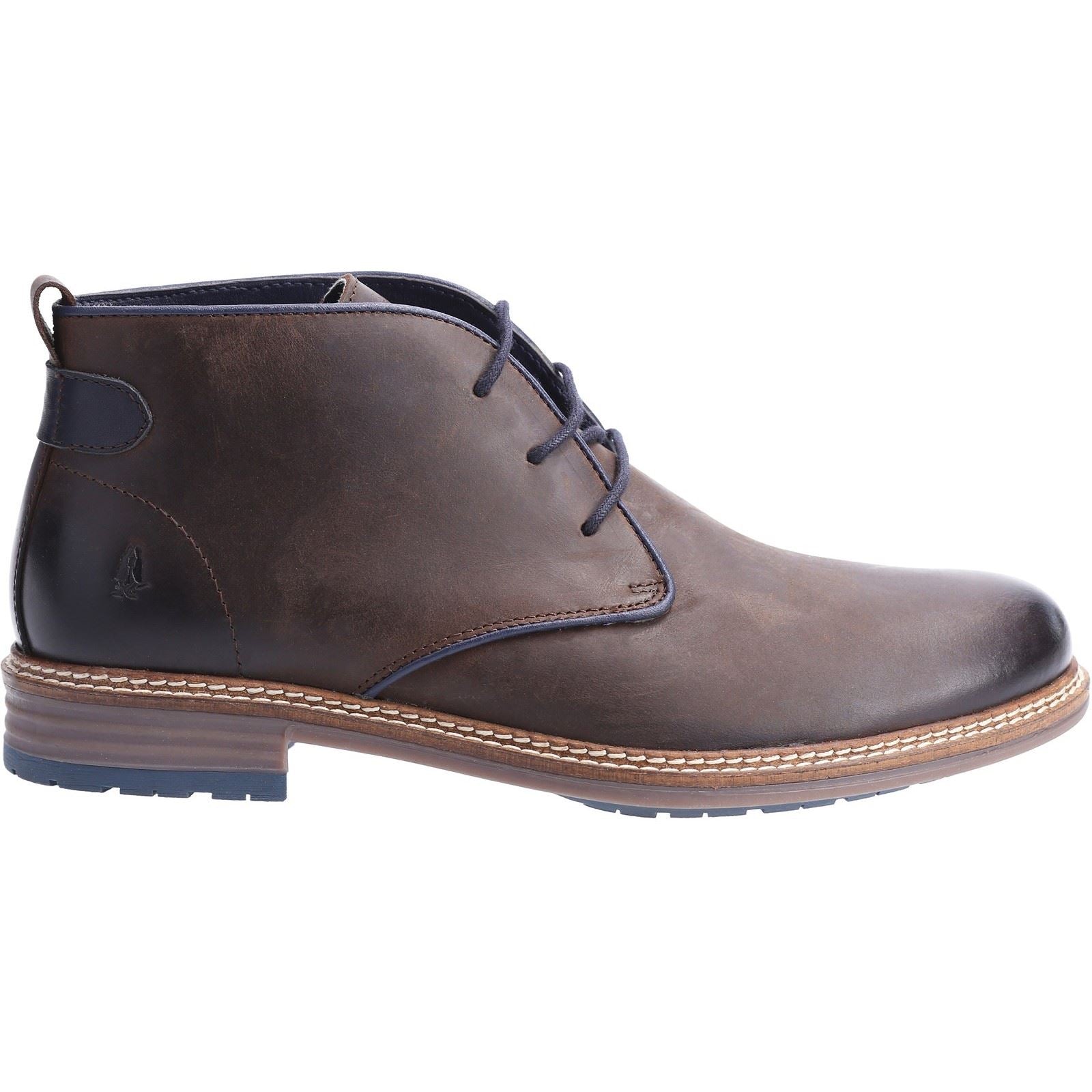 Hush Puppies Jonas Chukka Bottes En Cuir Marron Pour Hommes