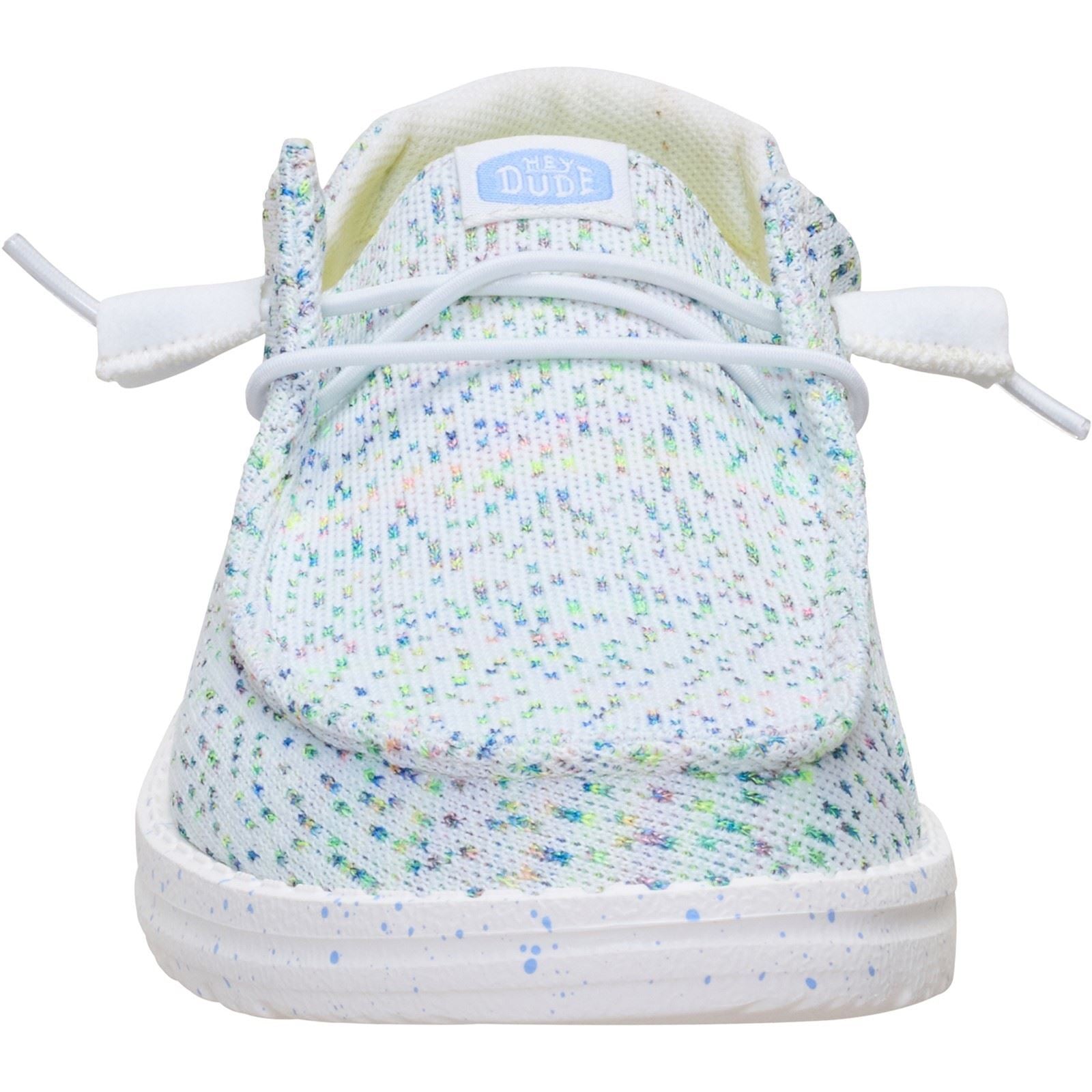 HEYDUDE Wendy Stretch Mocassins Blancs/Multicolores En Polyester Pour Femmes