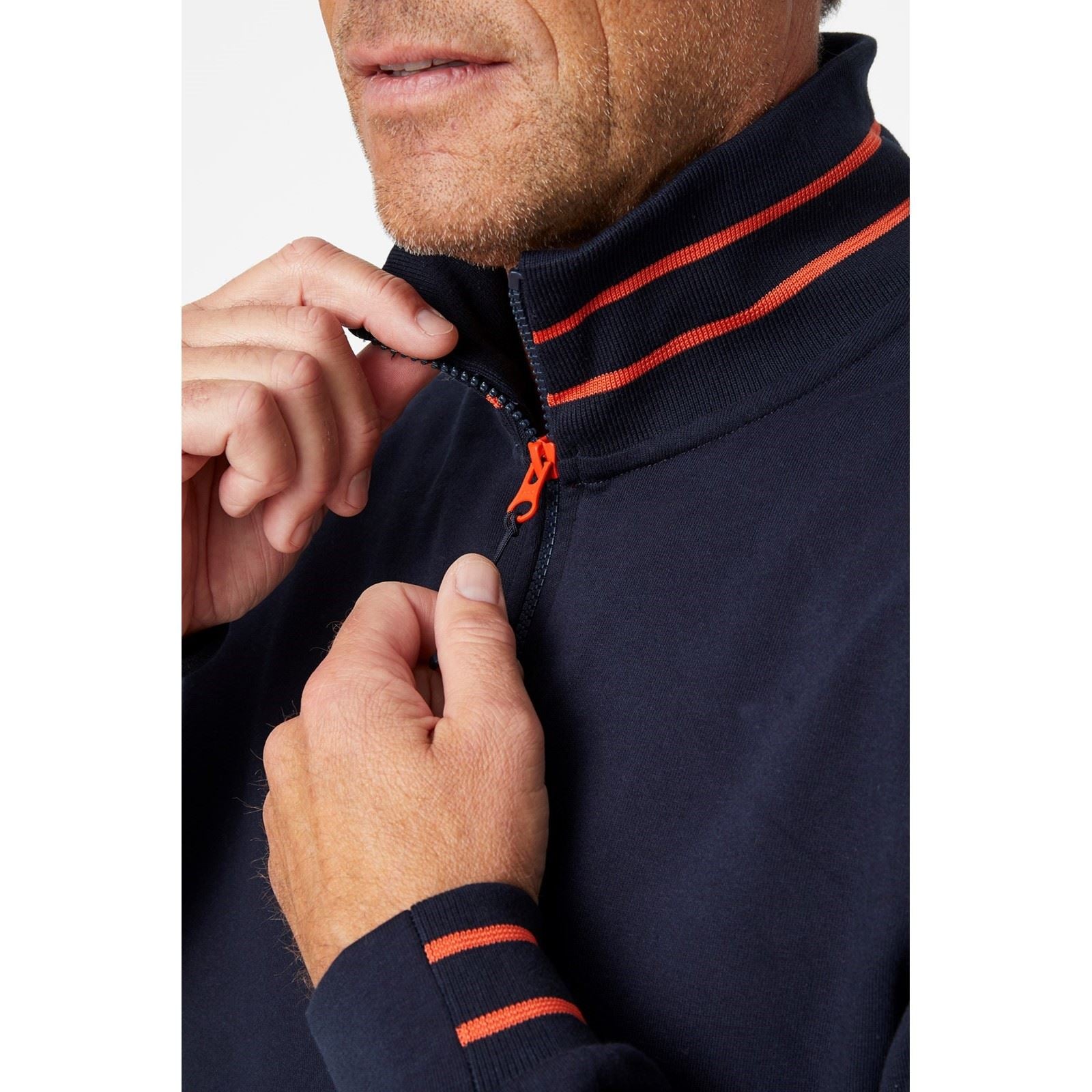 Helly Hansen Workwear Kensington Zip Sweatshirt Bleu En Coton Pour Homme