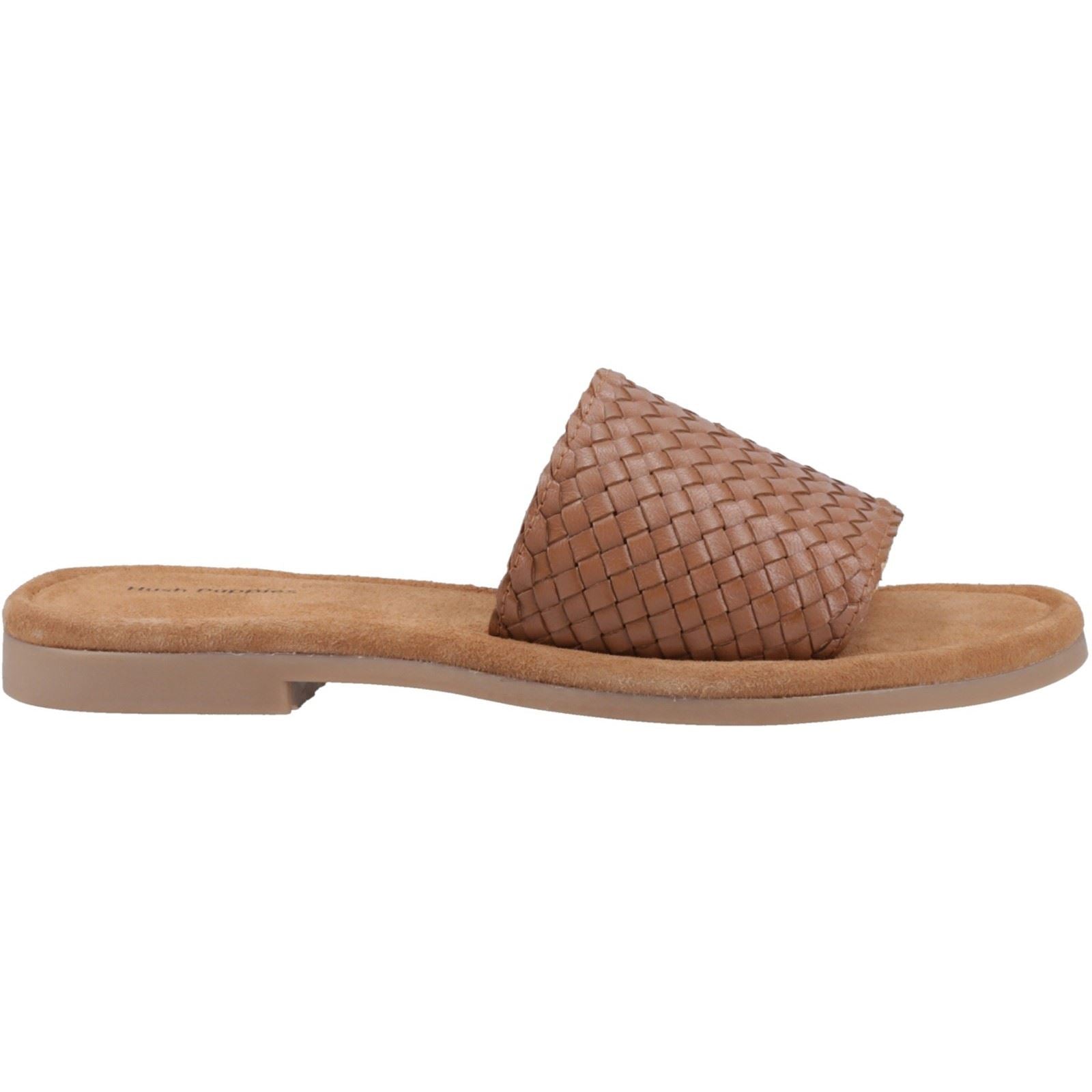 Hush Puppies Hetty Slide Sandales En Cuir Pour Femme Couleur Tan