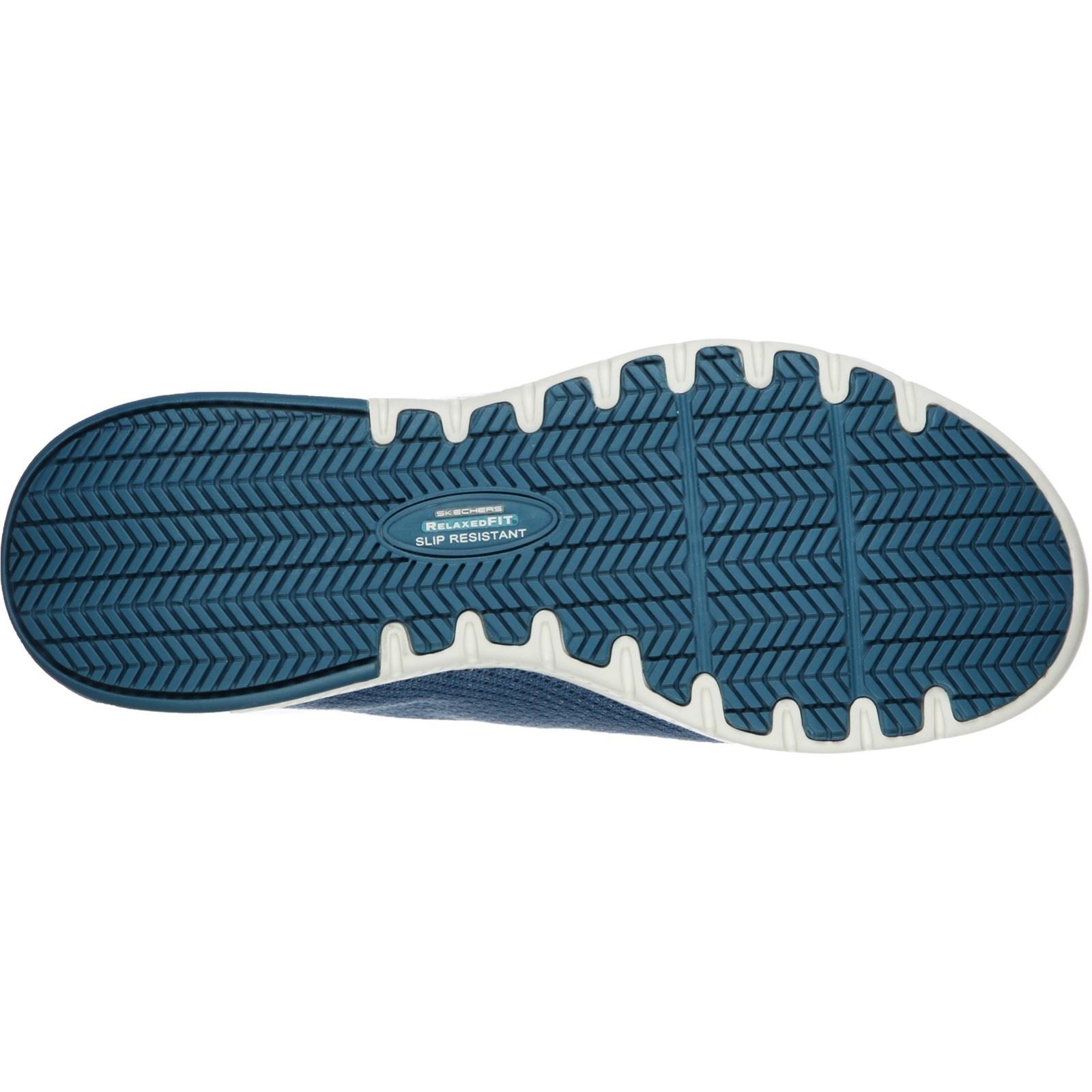 Skechers Workwear Marsing - Waiola SR Baskets Pour Femmes En Maille Bleue