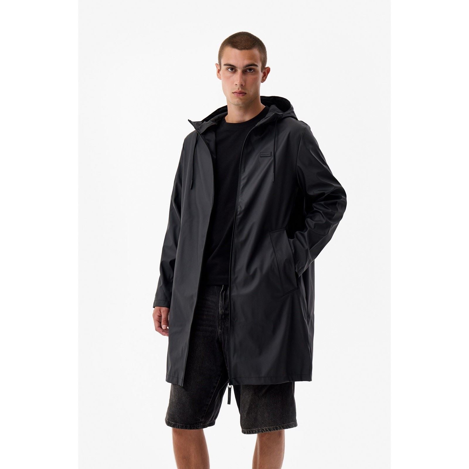 Hunter Andrea Manteau De Pluie Noir Unisexe Pour Adultes