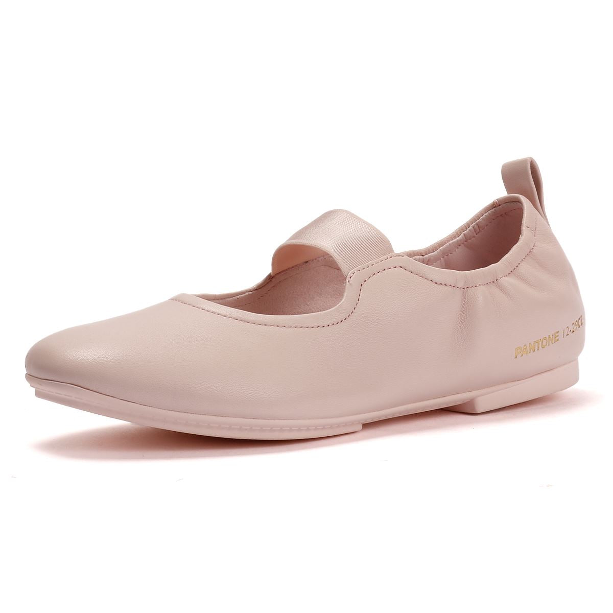 FitFlop X Pantone Delicato Mary Jane Chaussures En Cuir Roses Pour Femmes