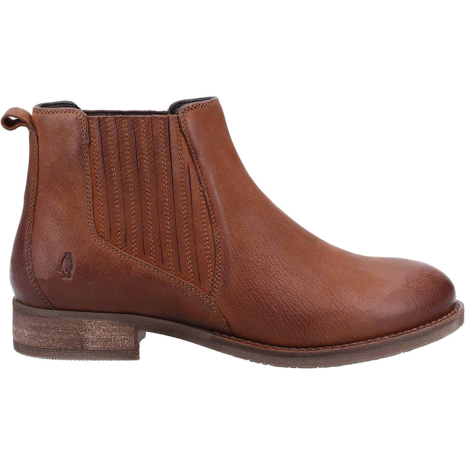 Hush Puppies Edith Bottes En Cuir Pour Femmes Couleur Tan