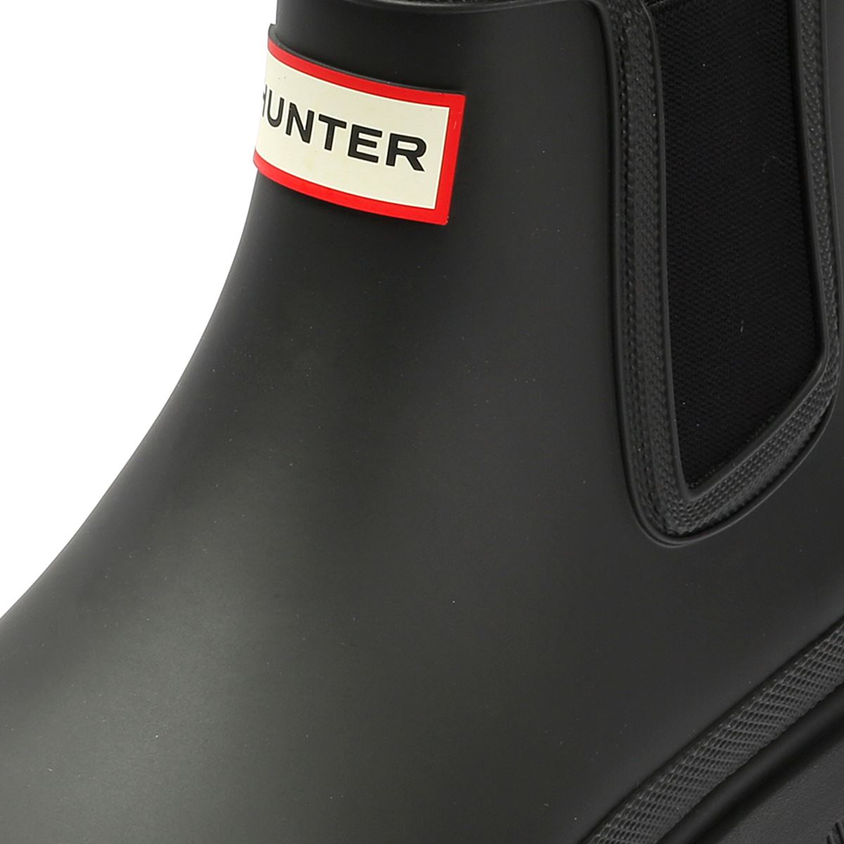 Hunter Downpour Chelsea Bottes En Caoutchouc Noires Pour Femmes