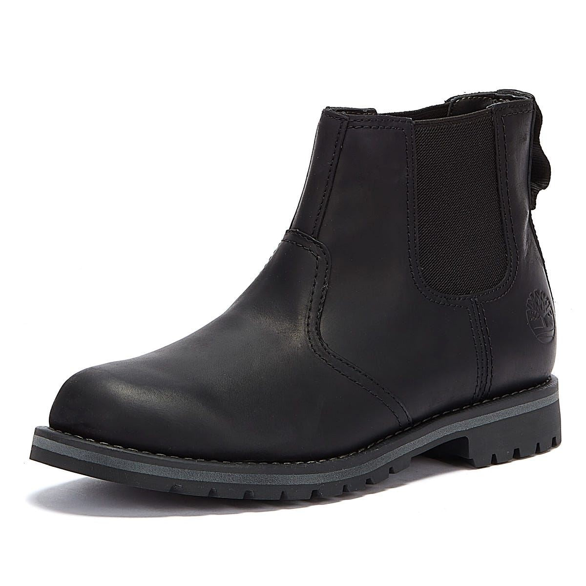 Timberland Bottes Noires Pour Hommes Larchmont Ii Chelsea