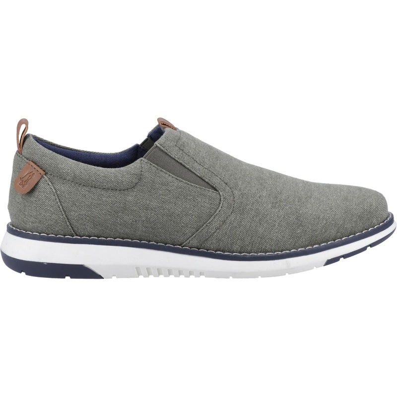 Hush Puppies Benny Chaussures Bateau Pour Hommes En Toile Kaki