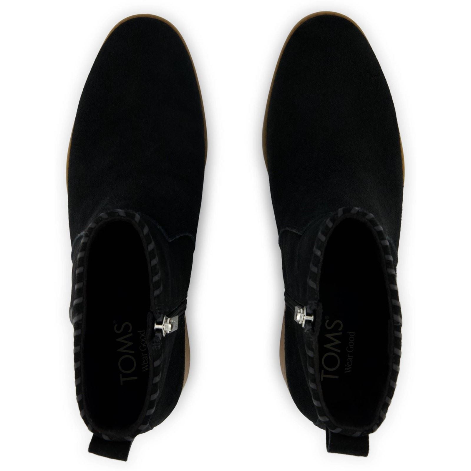 TOMS Delilah Heeled Bottines À Talons Noires Pour Femmes Suède