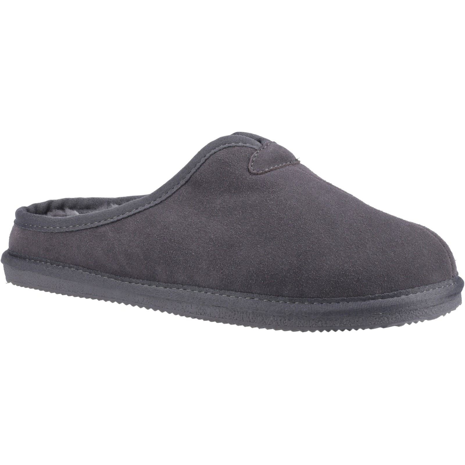 Hush Puppies Conrad Chaussons Gris En Suède Pour Homme
