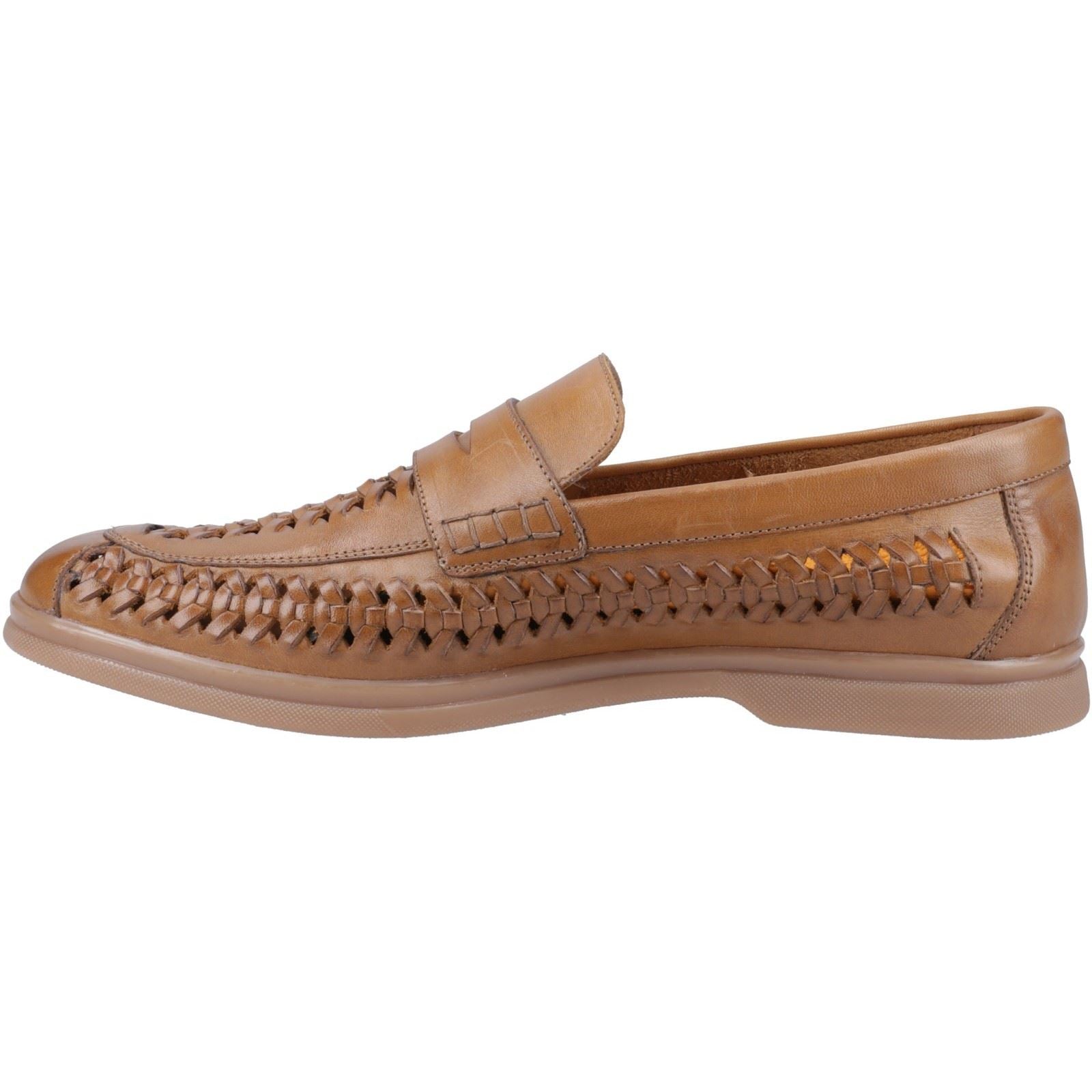 Hush Puppies Bowie Mocassins Pour Hommes En Cuir Couleur Fauve