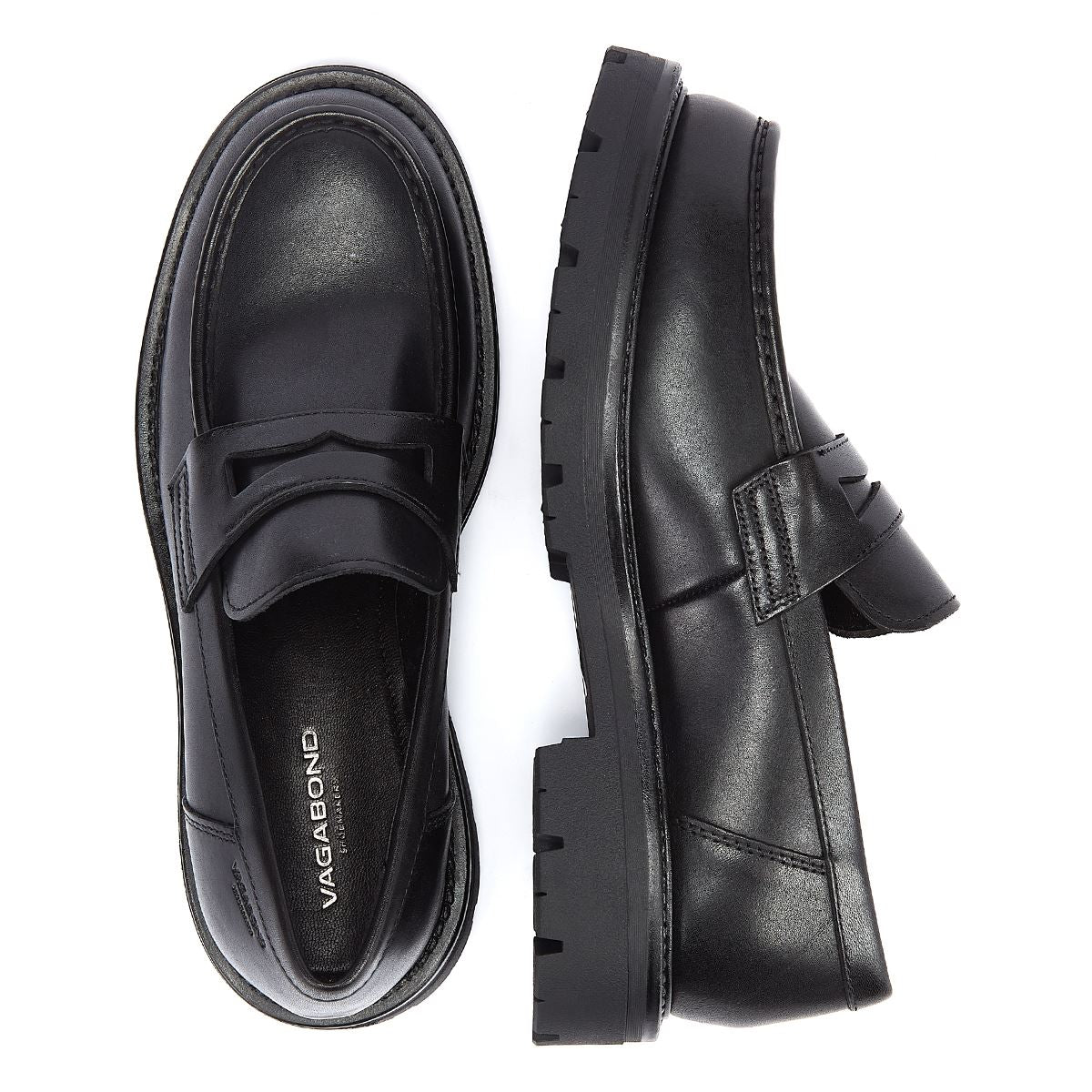 Vagabond Mocassins Noirs Pour Homme Cameron