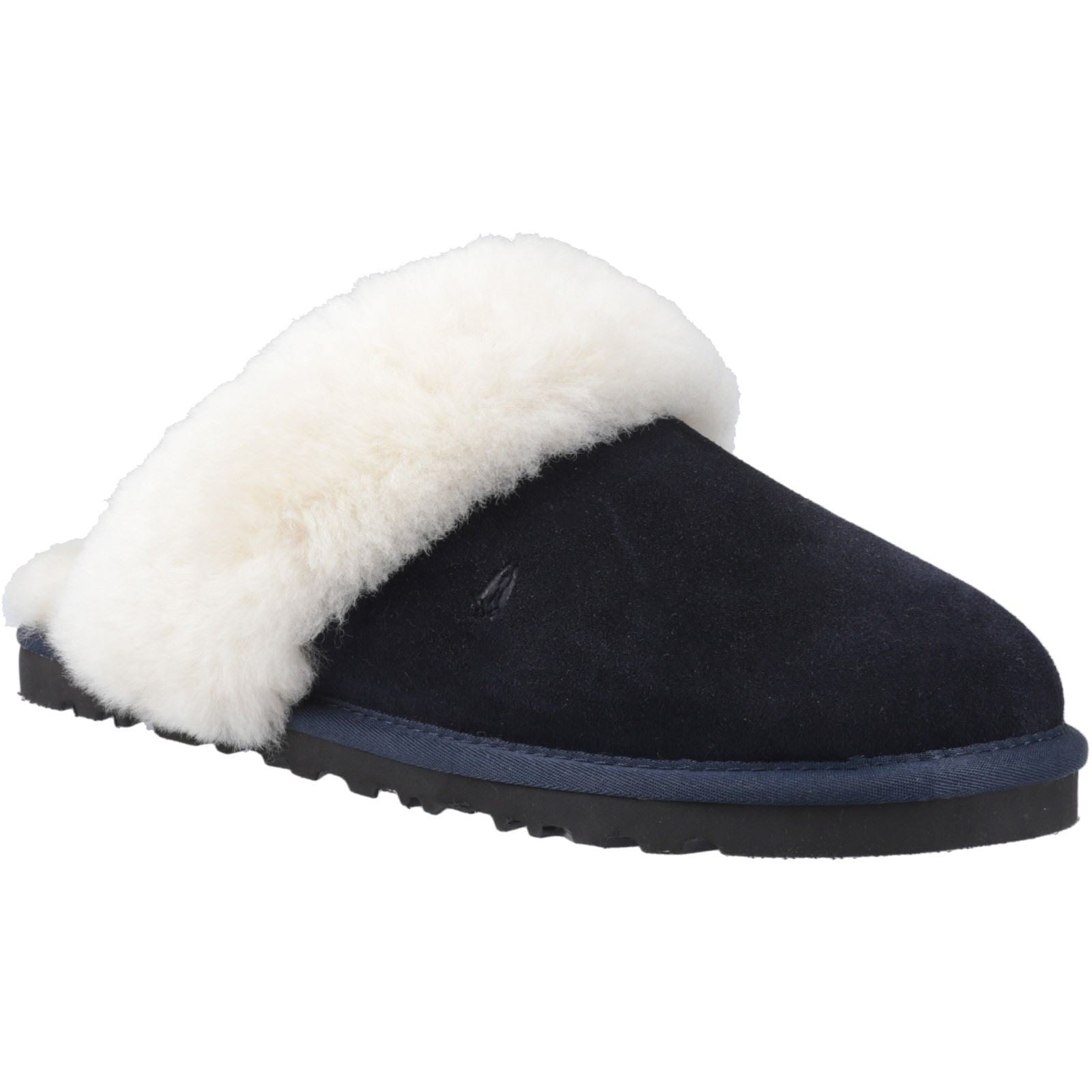 Hush Puppies Samantha Chaussons Pour Femme En Suède Marine