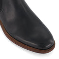 Dune Characteristic Bottes Noires En Cuir Pour Hommes
