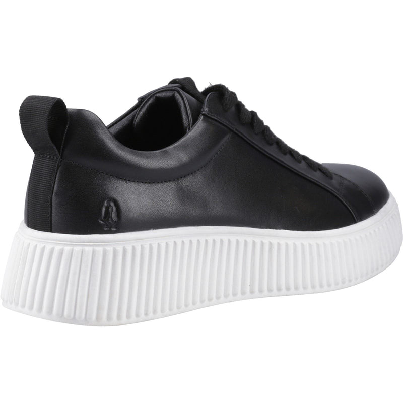 Hush Puppies Harlow Baskets Noires En Cuir Pour Femmes