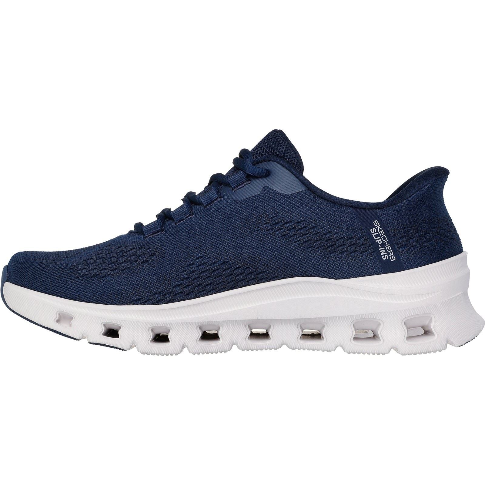 Skechers Glide-Step Pro Elron Chaussures De Sport Pour Hommes En Toile Bleu Marine