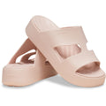 Crocs Getaway Platform H-Strap Sandales En Quartz À Quartz Pour Femme En Thermoplastique