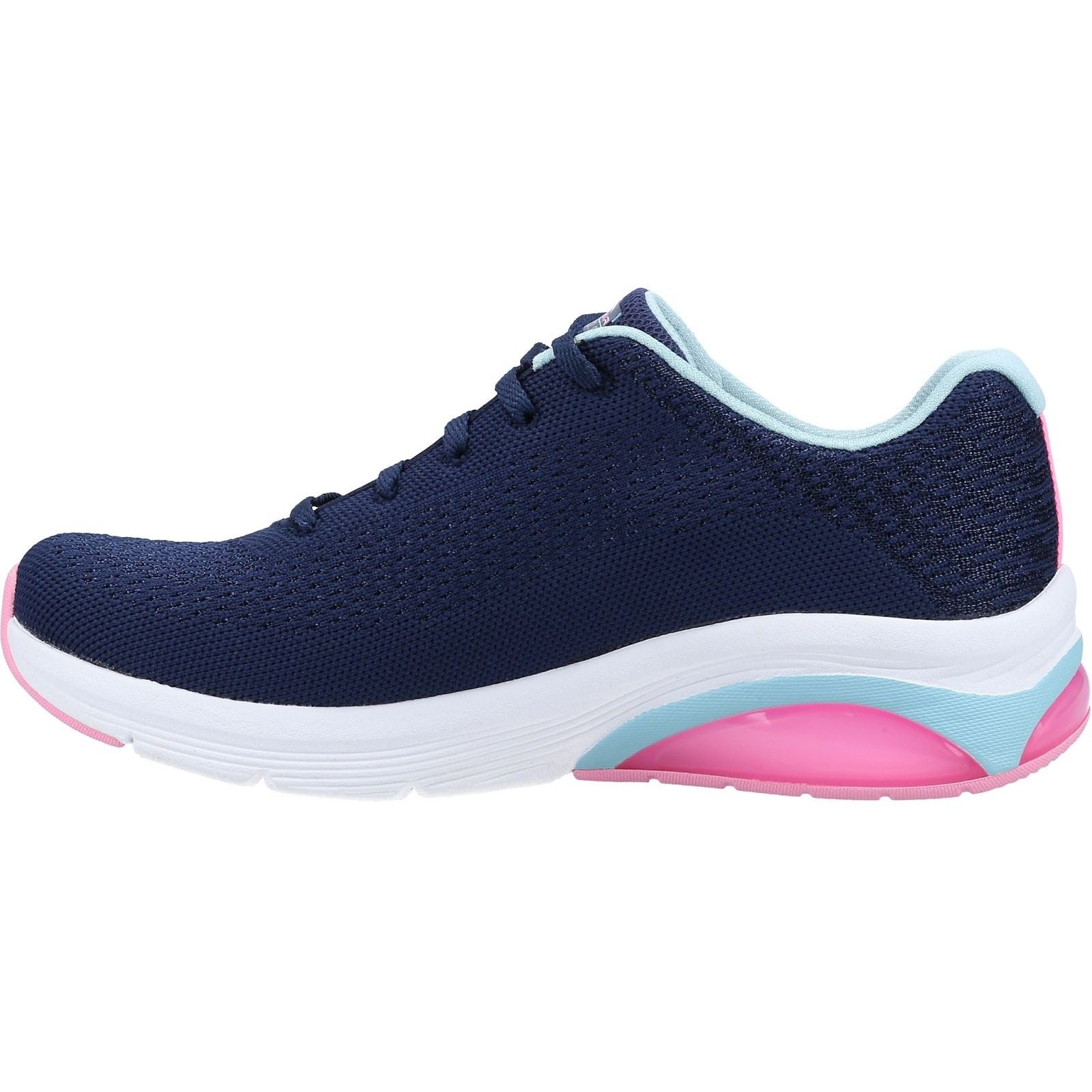 Skechers Skech-Air Extreme 2.0 Baskets Pour Femmes En Synthétique Bleu Marine/Bleu Clair.