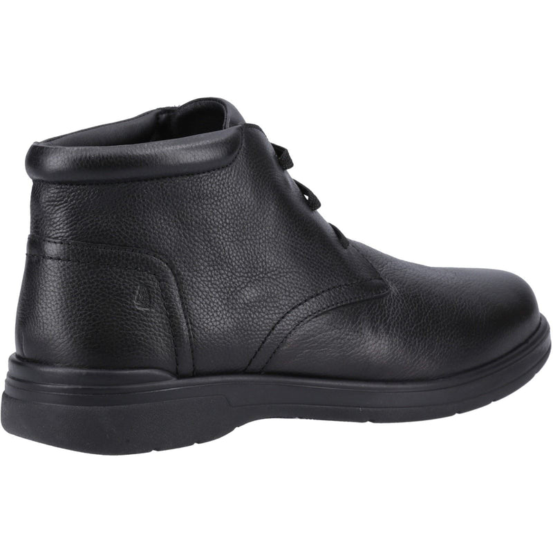 Hush Puppies Malcolm Bottes Noires En Cuir Pour Hommes