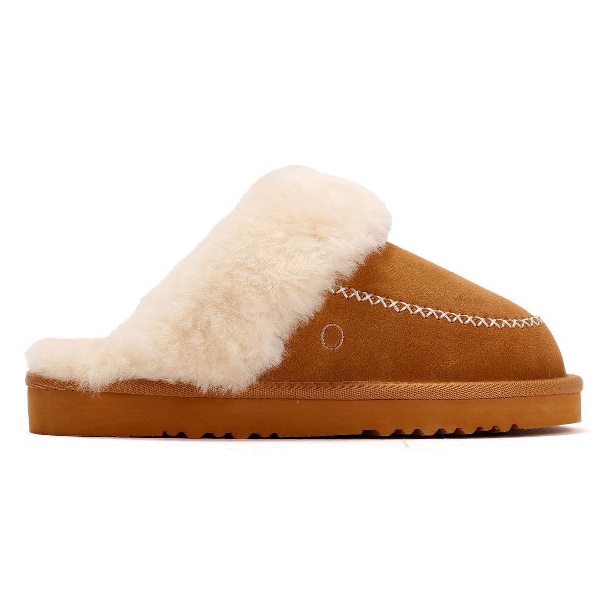 Osprey London The Celeste Chaussons En Suède Pour Femmes Marron clair