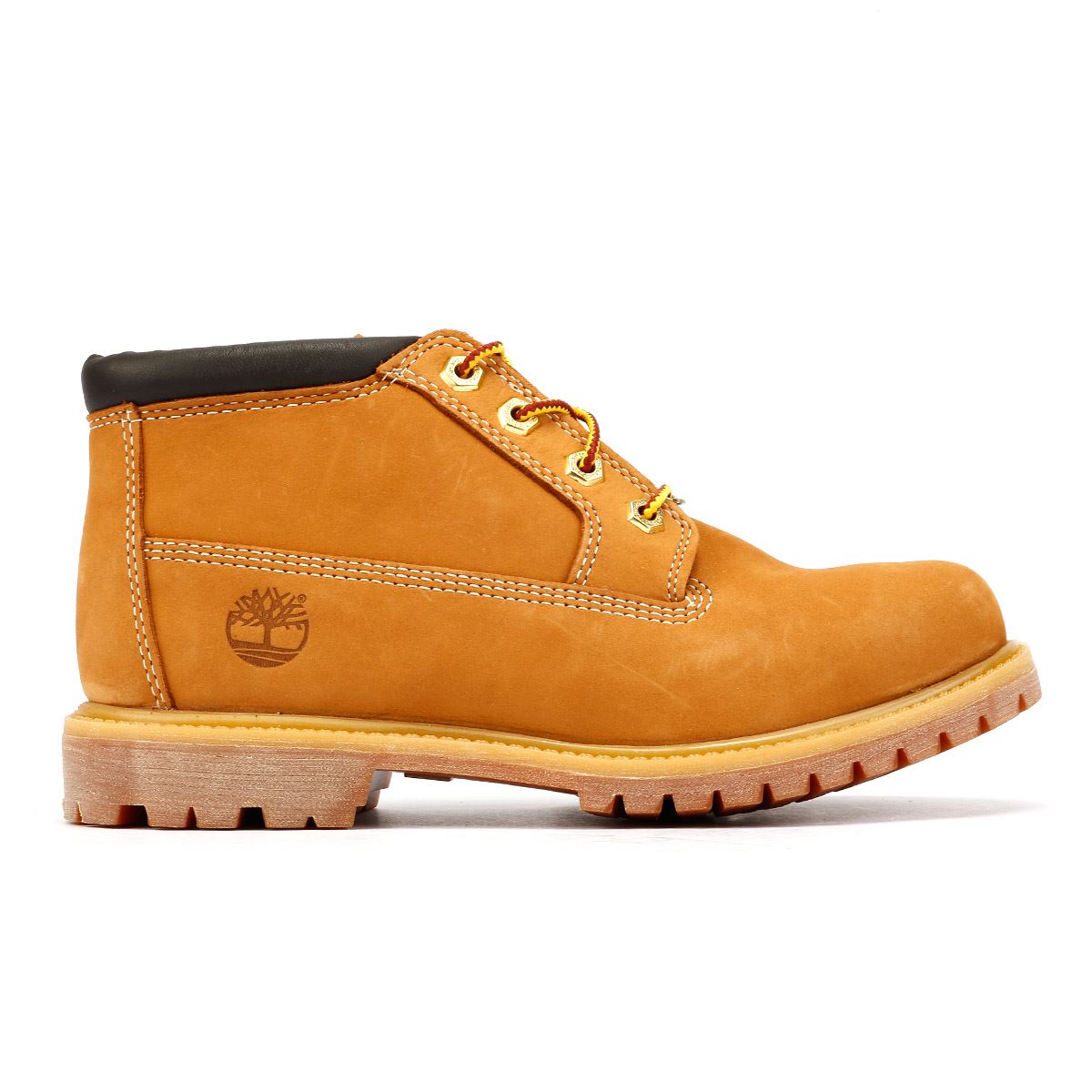 Timberland Nellie Mid Chukka Bottes En Cuir Jaune Pour Femme