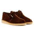 Clarks Originals Desert Trek Chaussures Homme En Daim Marron À Lacets