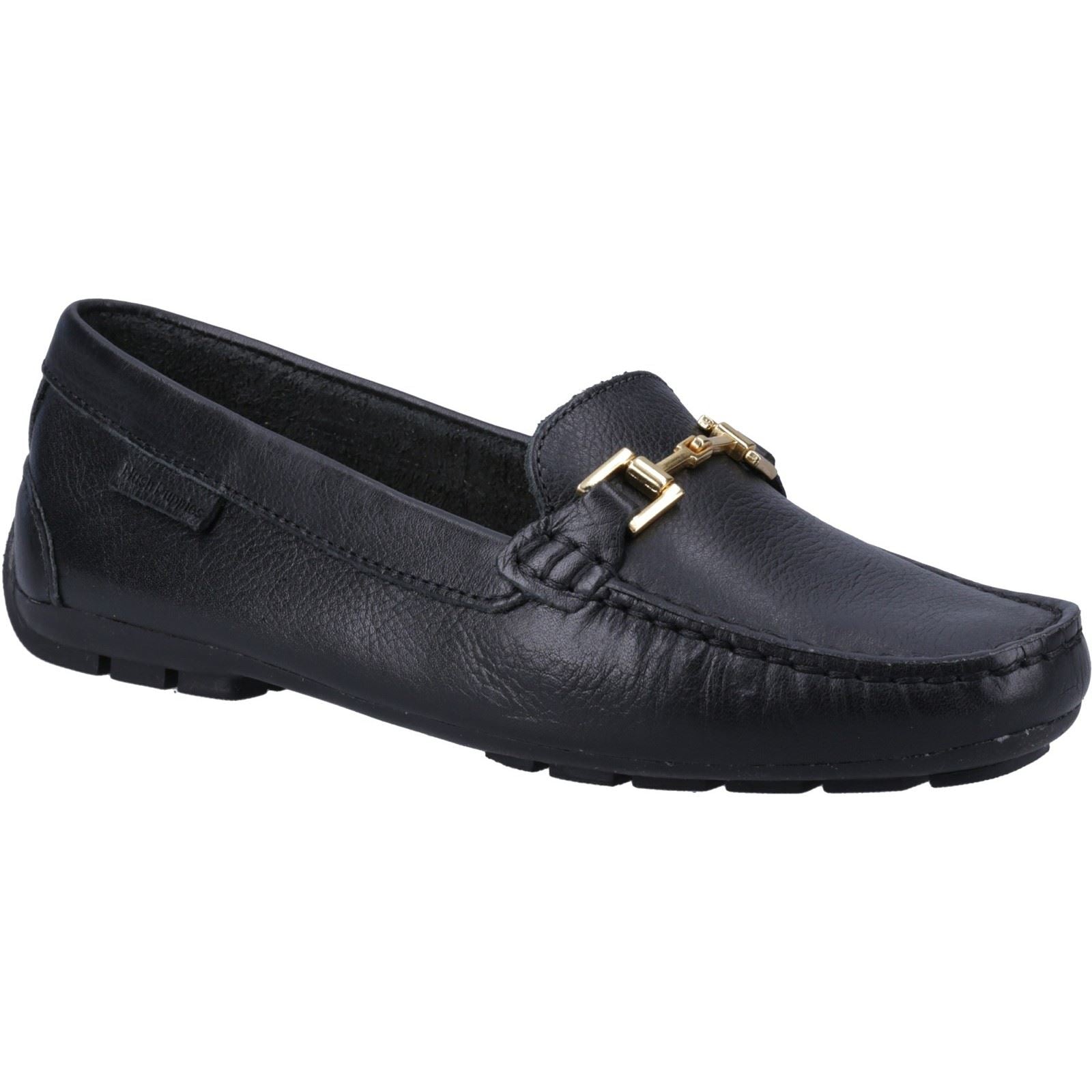 Hush Puppies Eleanor Mocassins Noirs Pour Femmes En Cuir