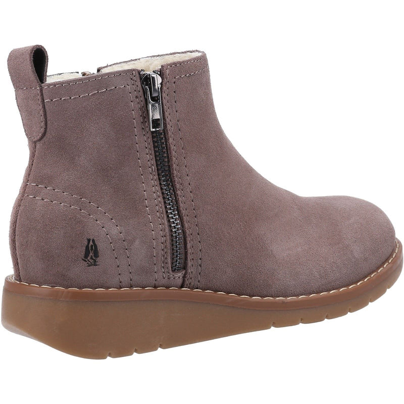 Hush Puppies Libby Bottes En Daim Pour Femmes De Couleur Taupe