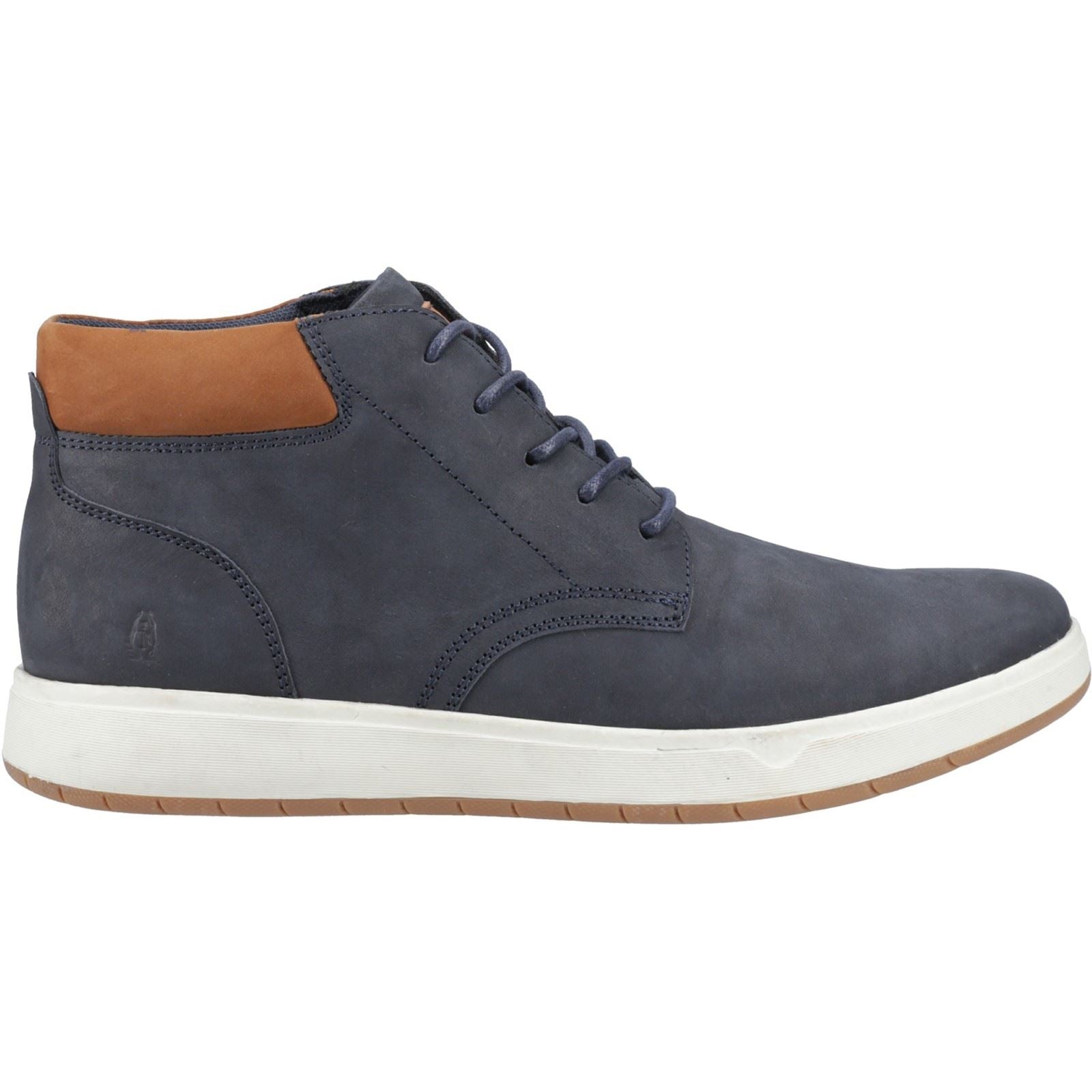 Hush Puppies Bronko Chukka Bottes En Cuir Pour Hommes En Marine