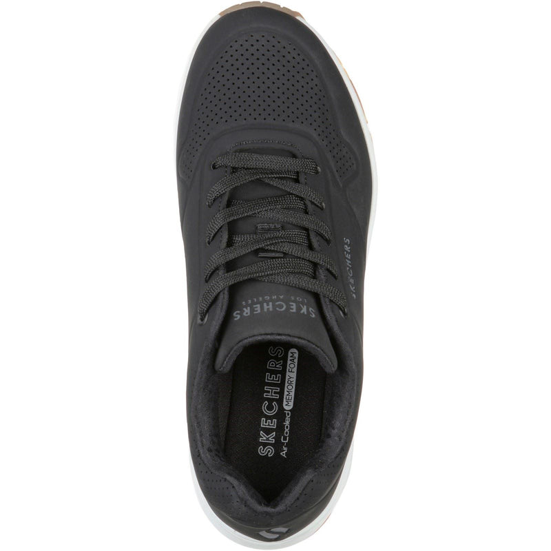 Skechers Uno Stand on Air Baskets Noires Pour Femmes En Matière Synthétique