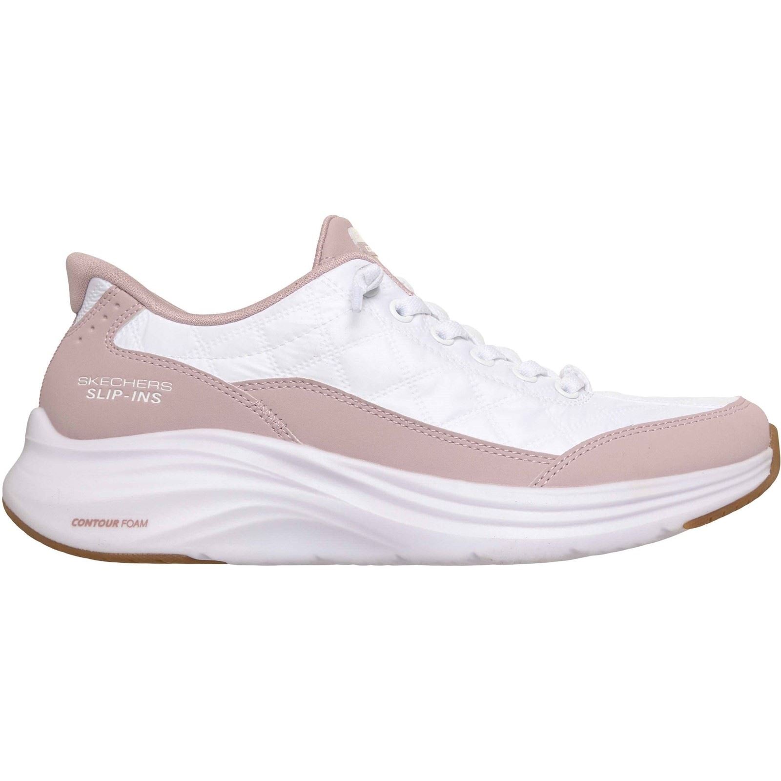 Skechers Contour Foam Cozy Fit Baskets En Lavande Pour Femmes En Textile