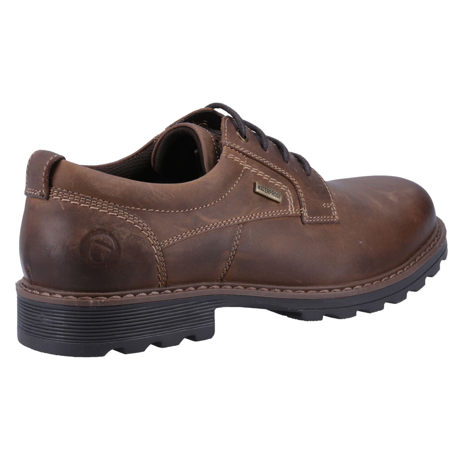 Cotswold Tadwick Chaussures À Lacets Pour Hommes En Cuir Bronzé Foncé