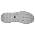 Skechers Track Knockhill Baskets Pour Hommes En Cuir Bleu Marine/Orange.