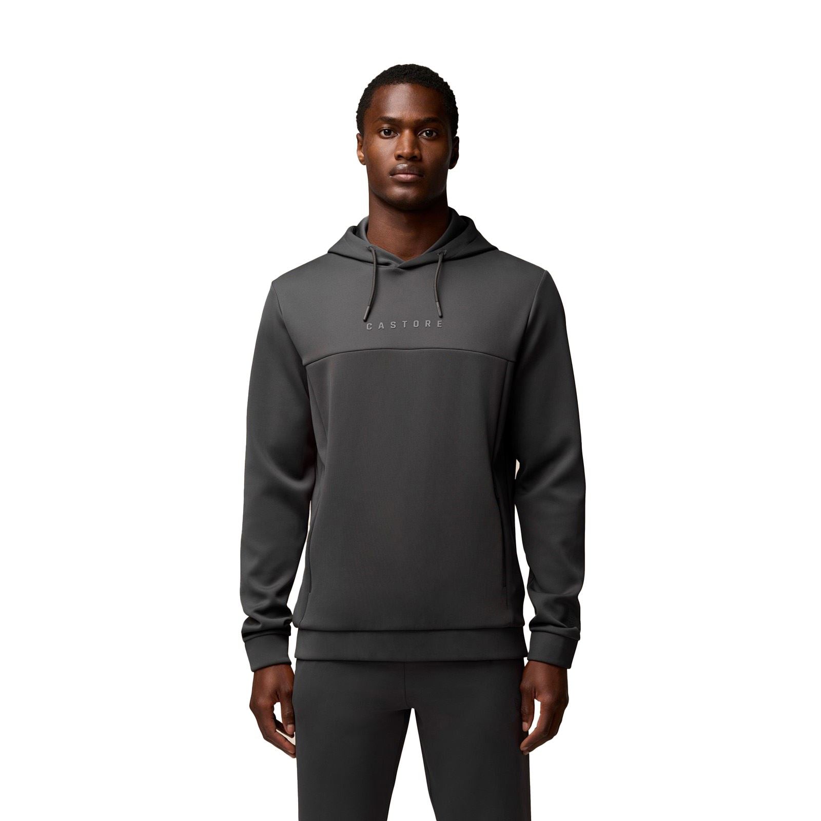 Castore Scuba Hoody Sweat À Capuche Gris En Polyester Pour Homme